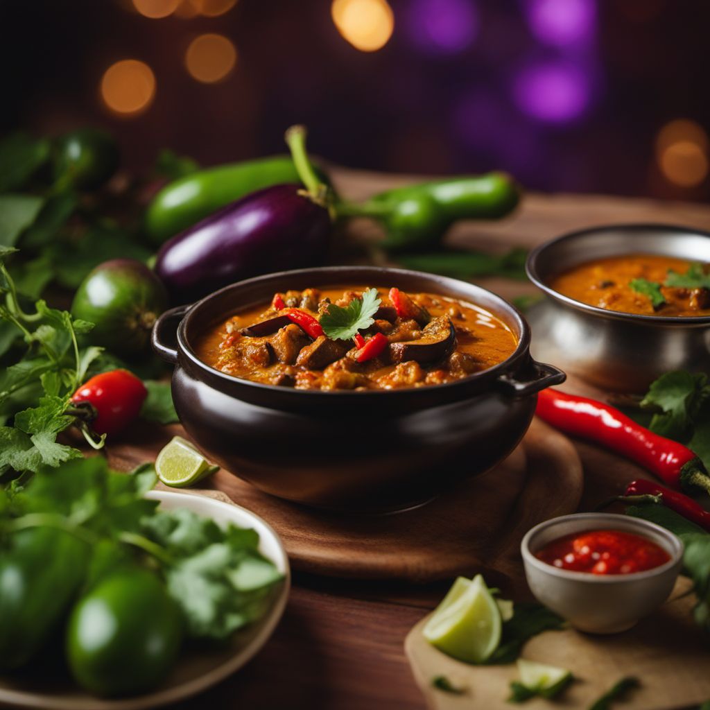 Baingan mirchi ka salan