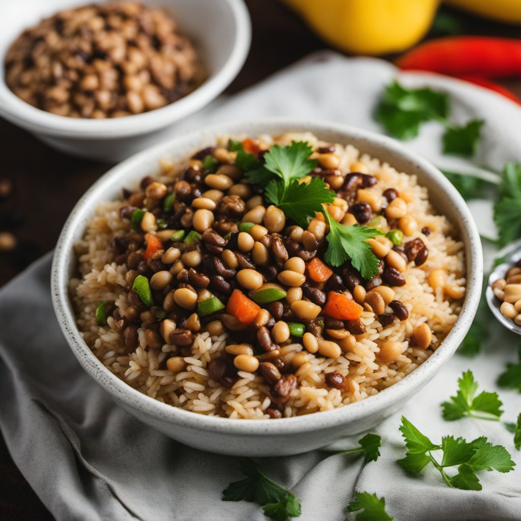 Bajan Black Eyed Peas and Rice