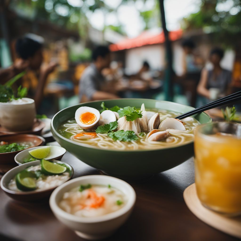Bánh canh hến nước cốt dừa