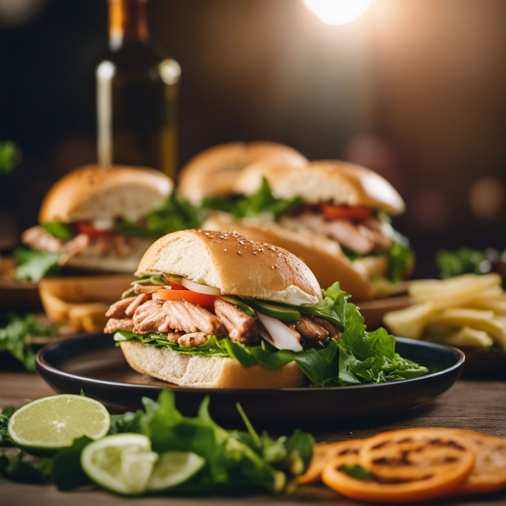 Bánh mì gà nướng