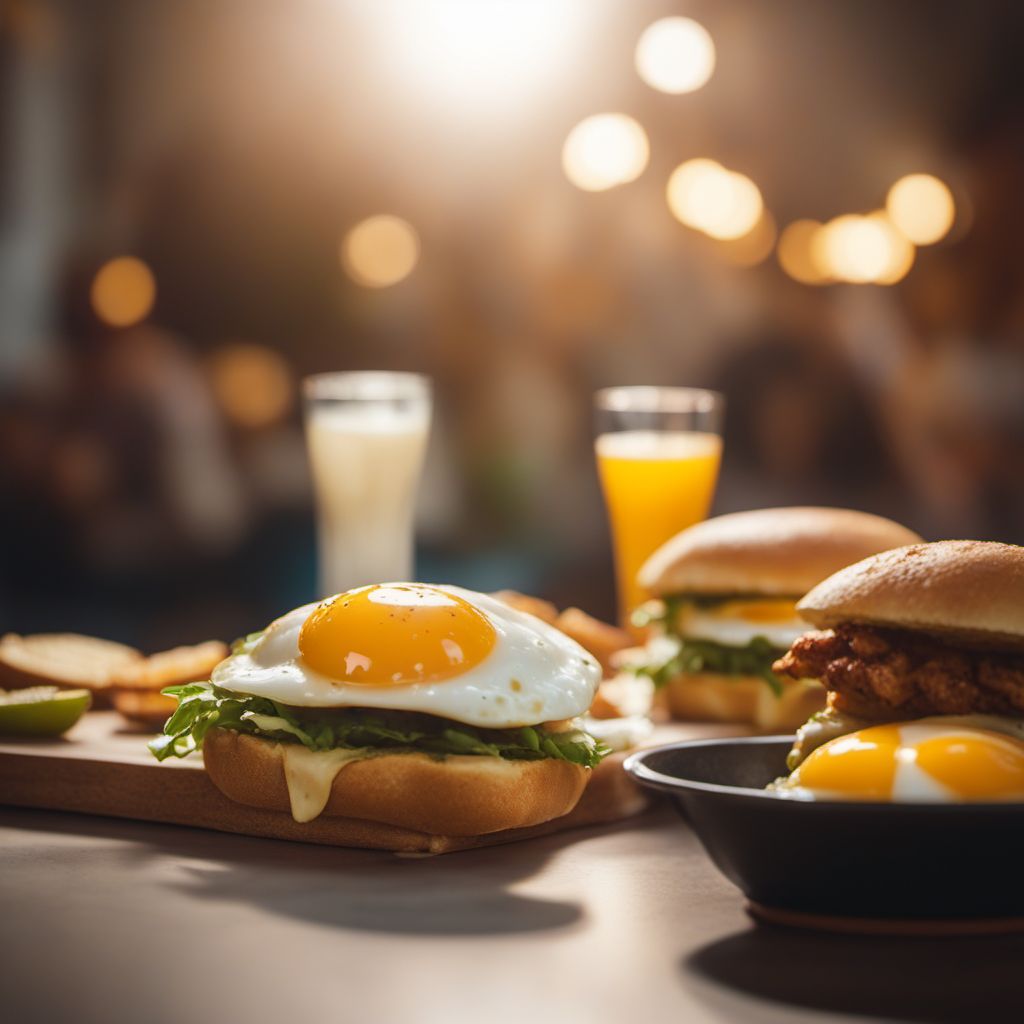 Bocadillo de huevos fritos