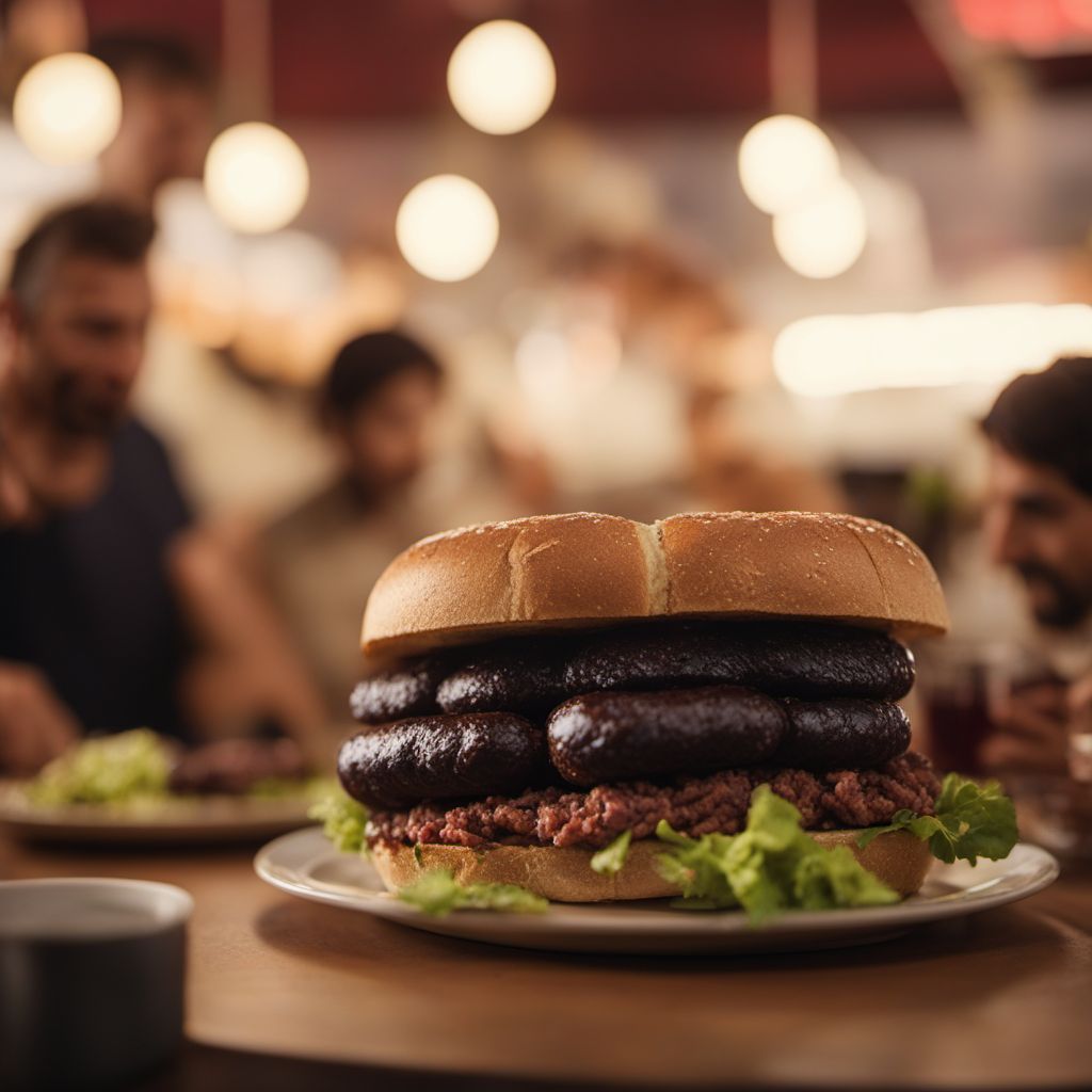 Bocadillo de morcilla
