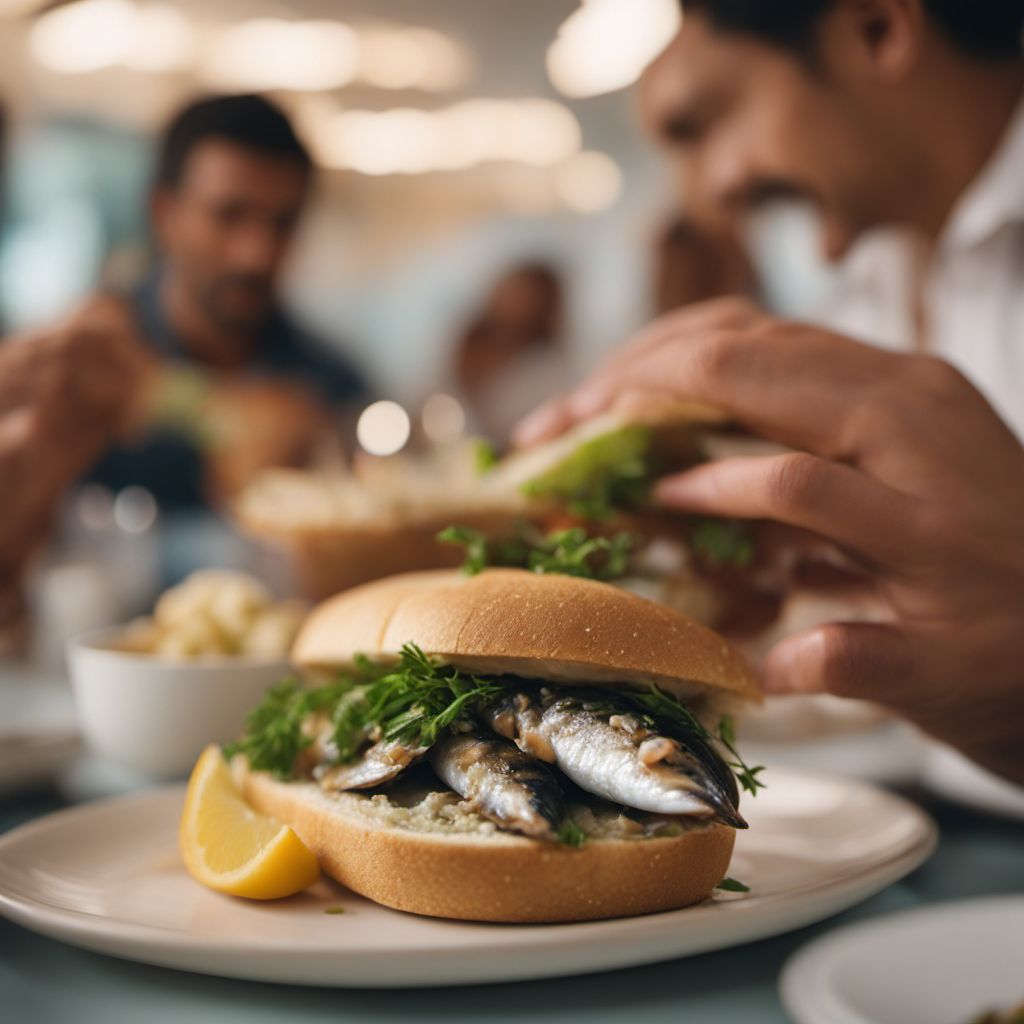 Bocadillo de sardinas