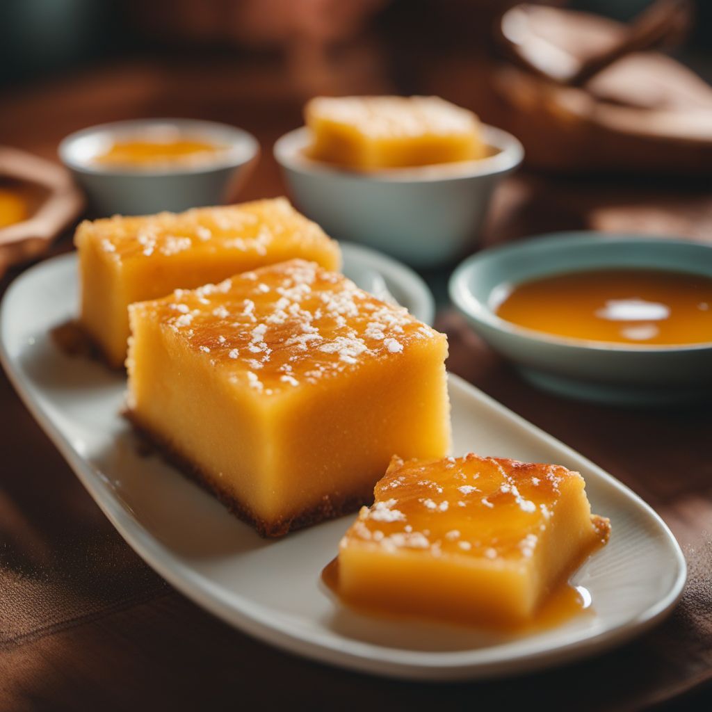 Bolinhos de mandioca com mel