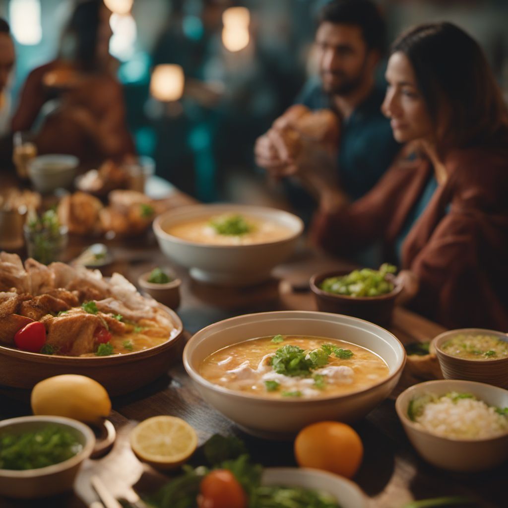 Caldo de pollo ranchero