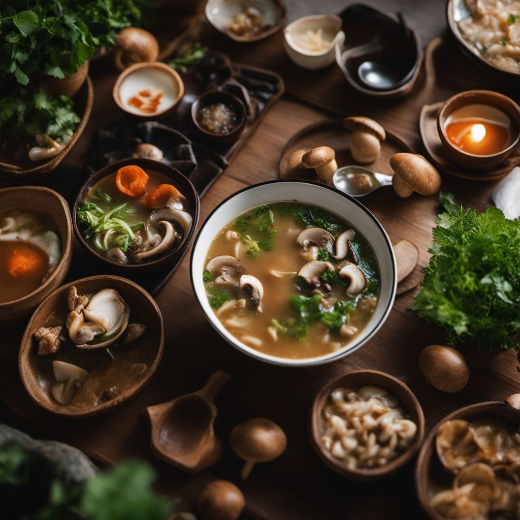 Canh nấm tràm