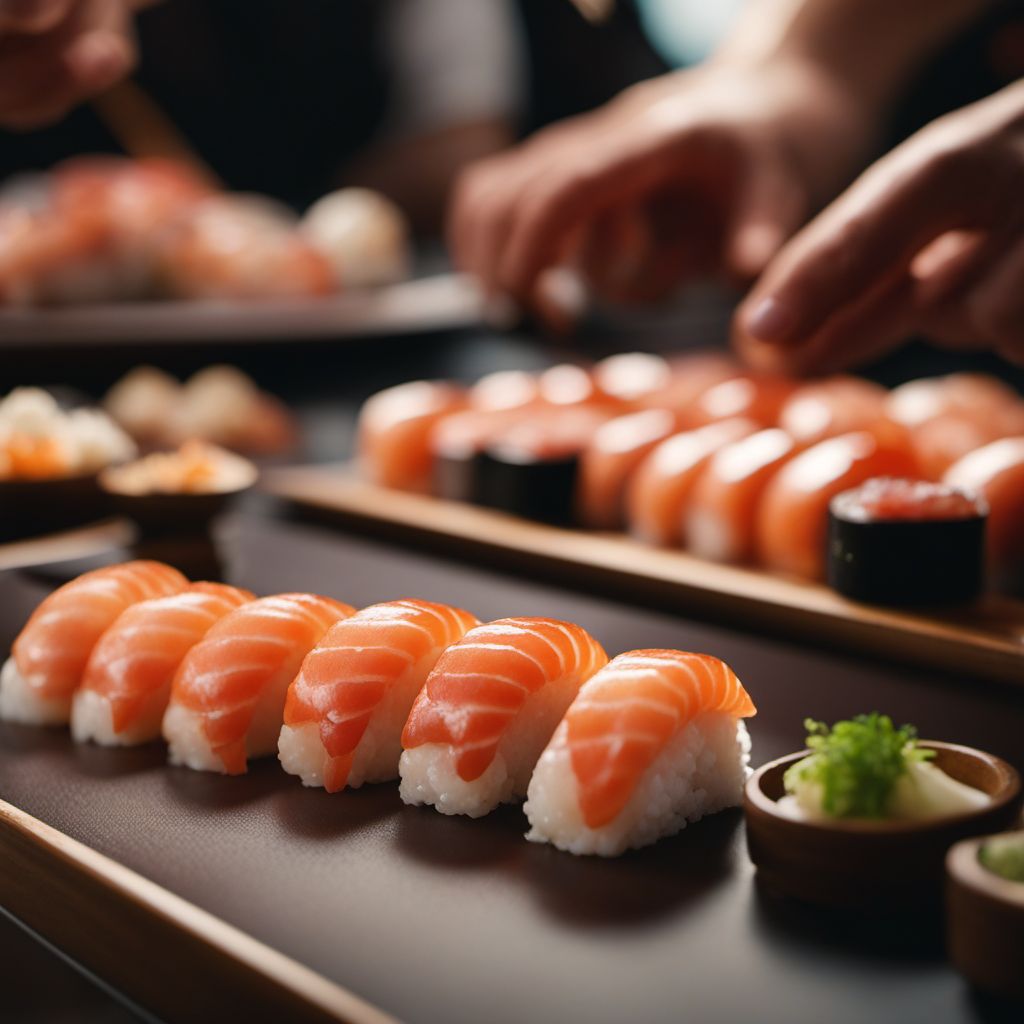 Ebi nigiri sushi
