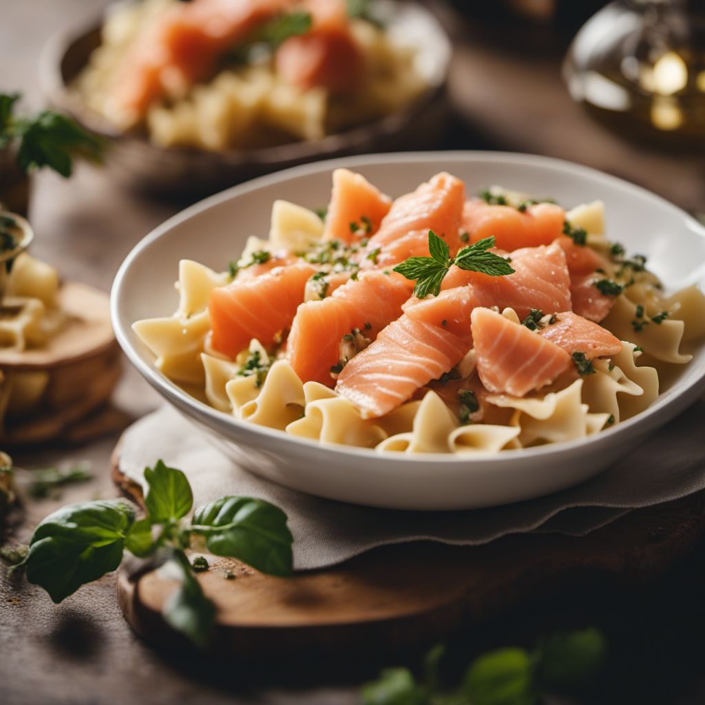 Farfalle con salmone e mascarpone