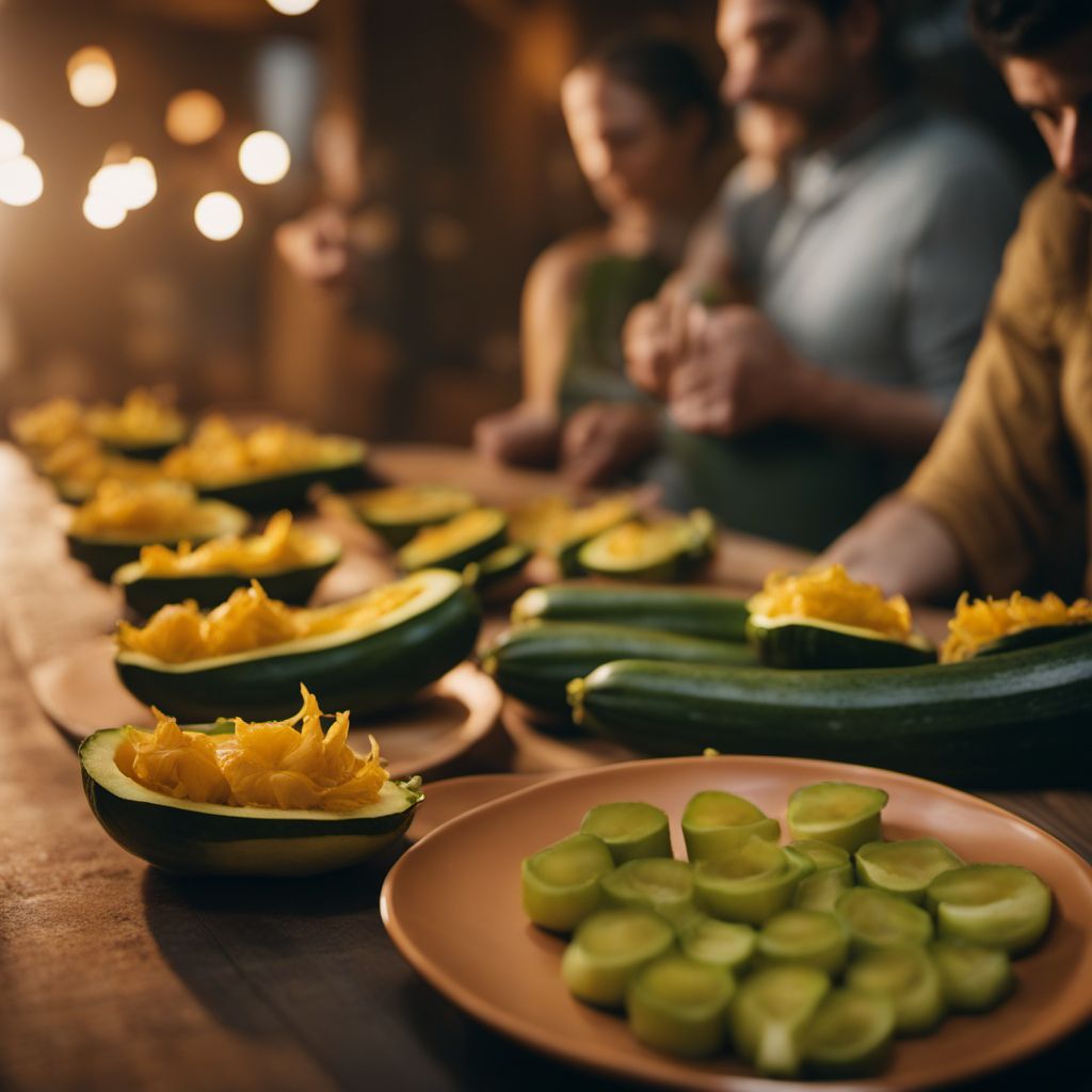 Fiori di zucca ripieni