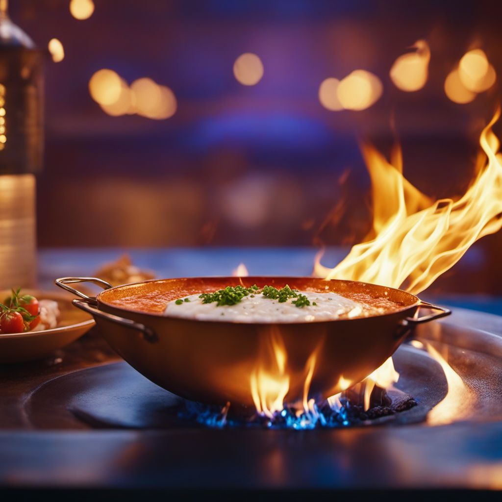 Flaming Saganaki