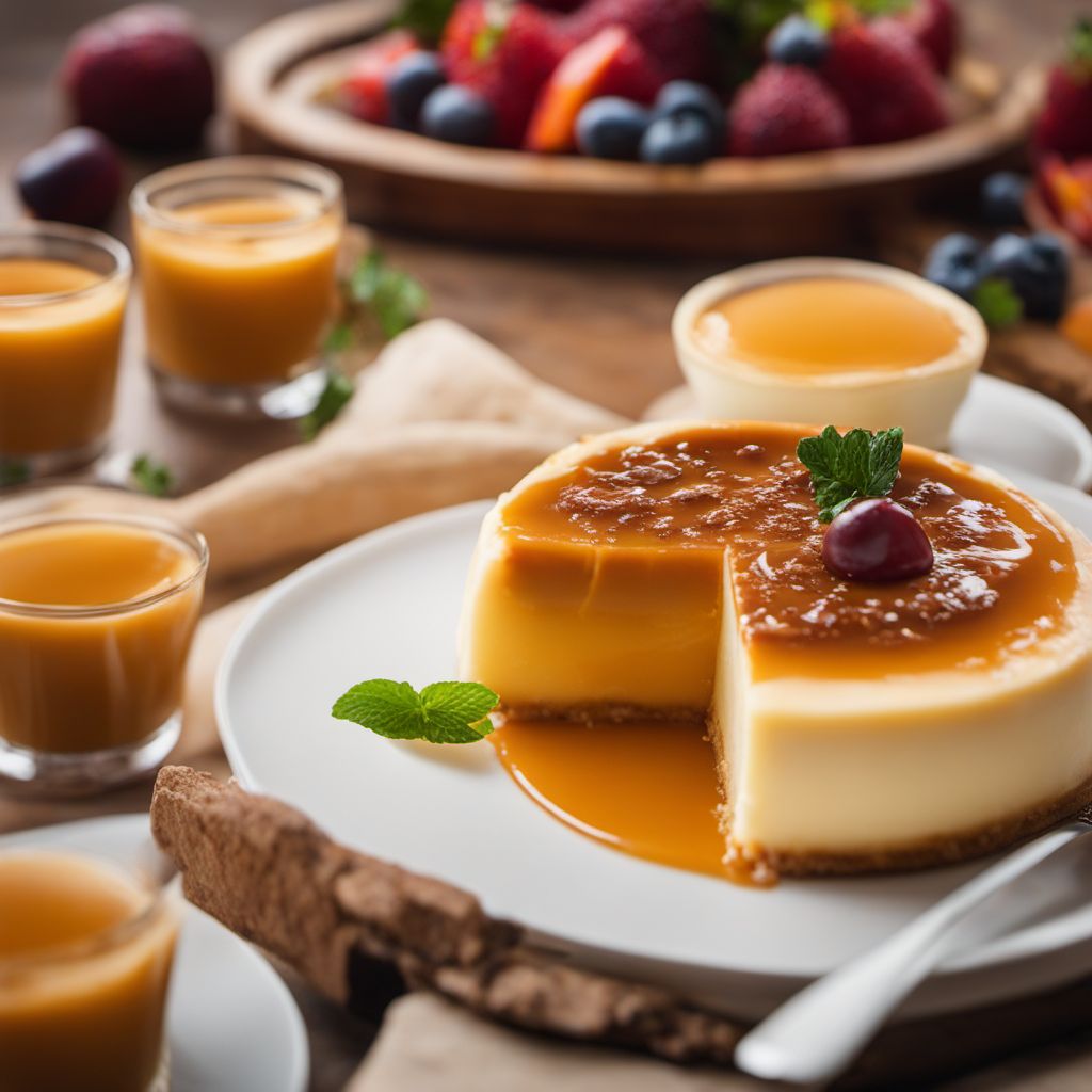 Flan mixto