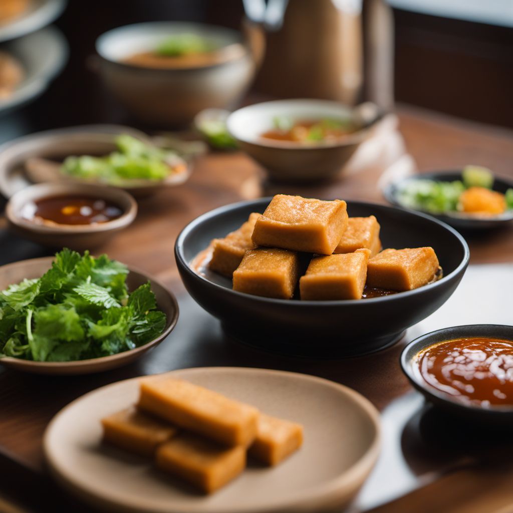 Fried Stuffed Bean Curd Paste