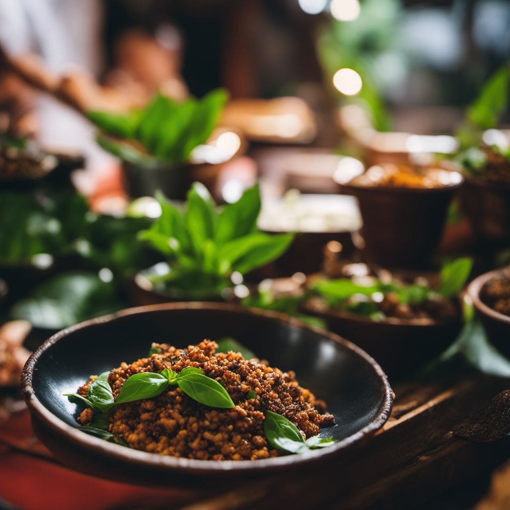 Fried Wild Rat with Basil