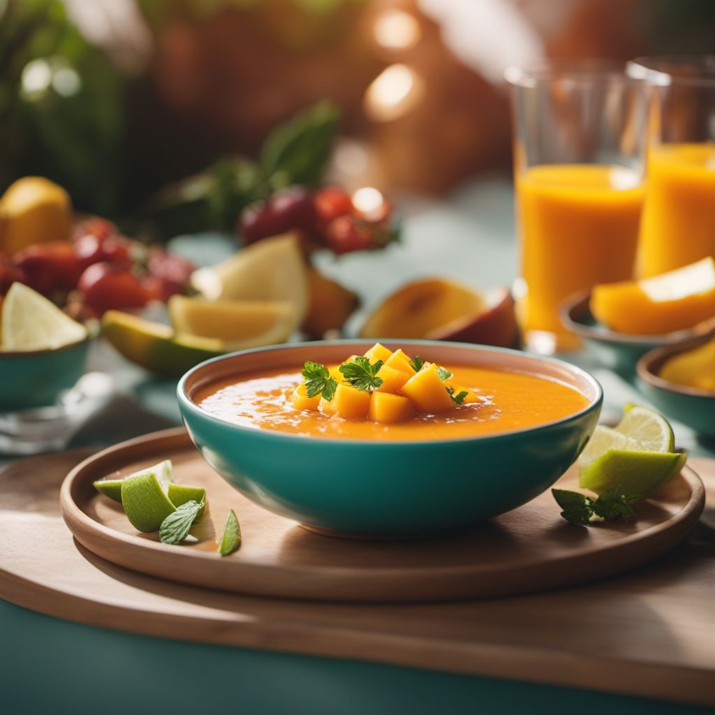 Gazpacho de mango