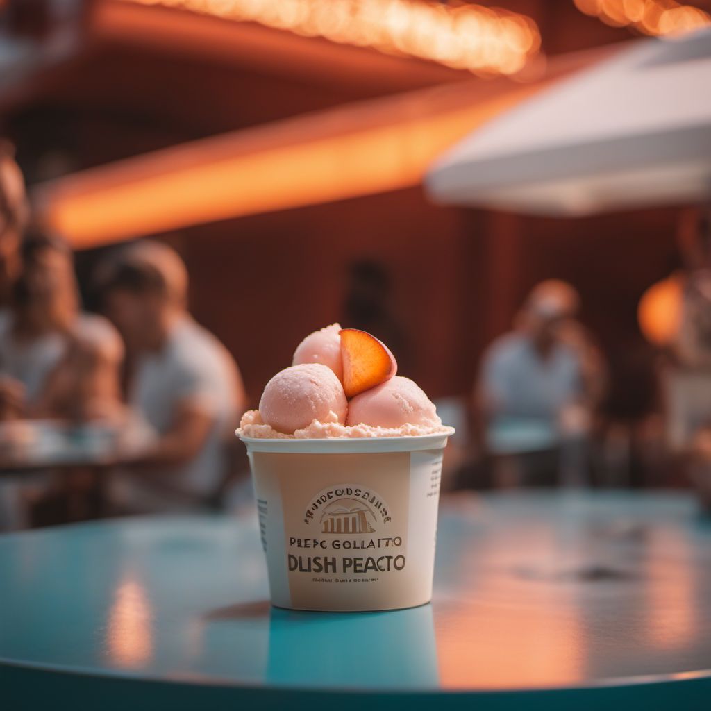 Gelato alla pesca