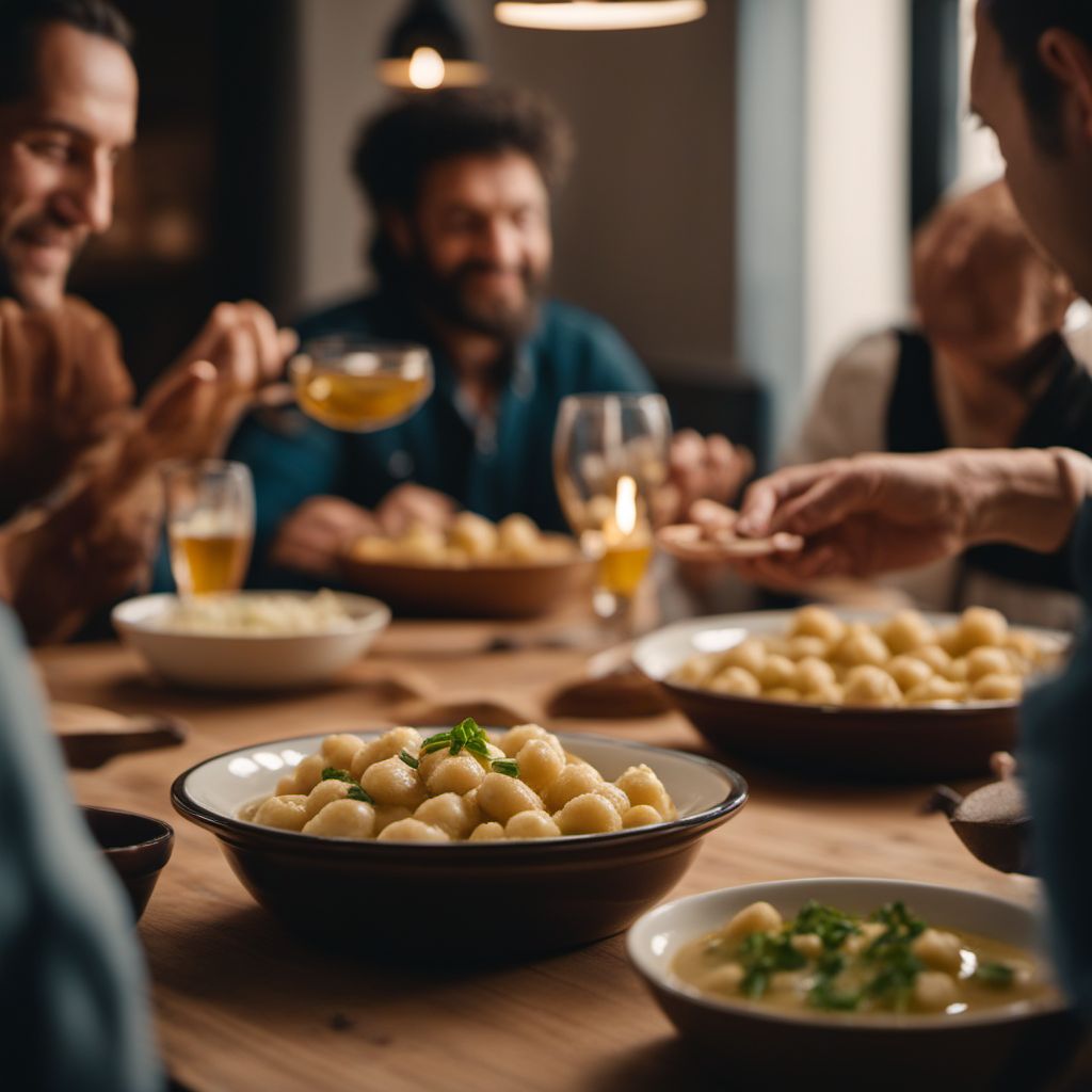 Gnocchi di pane in brodo