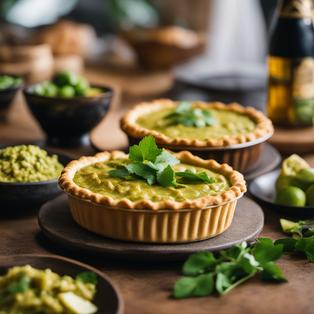 Green Chicken Curry Pie