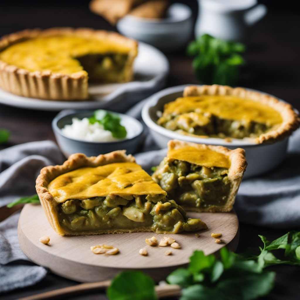 Green Chicken Curry Pie