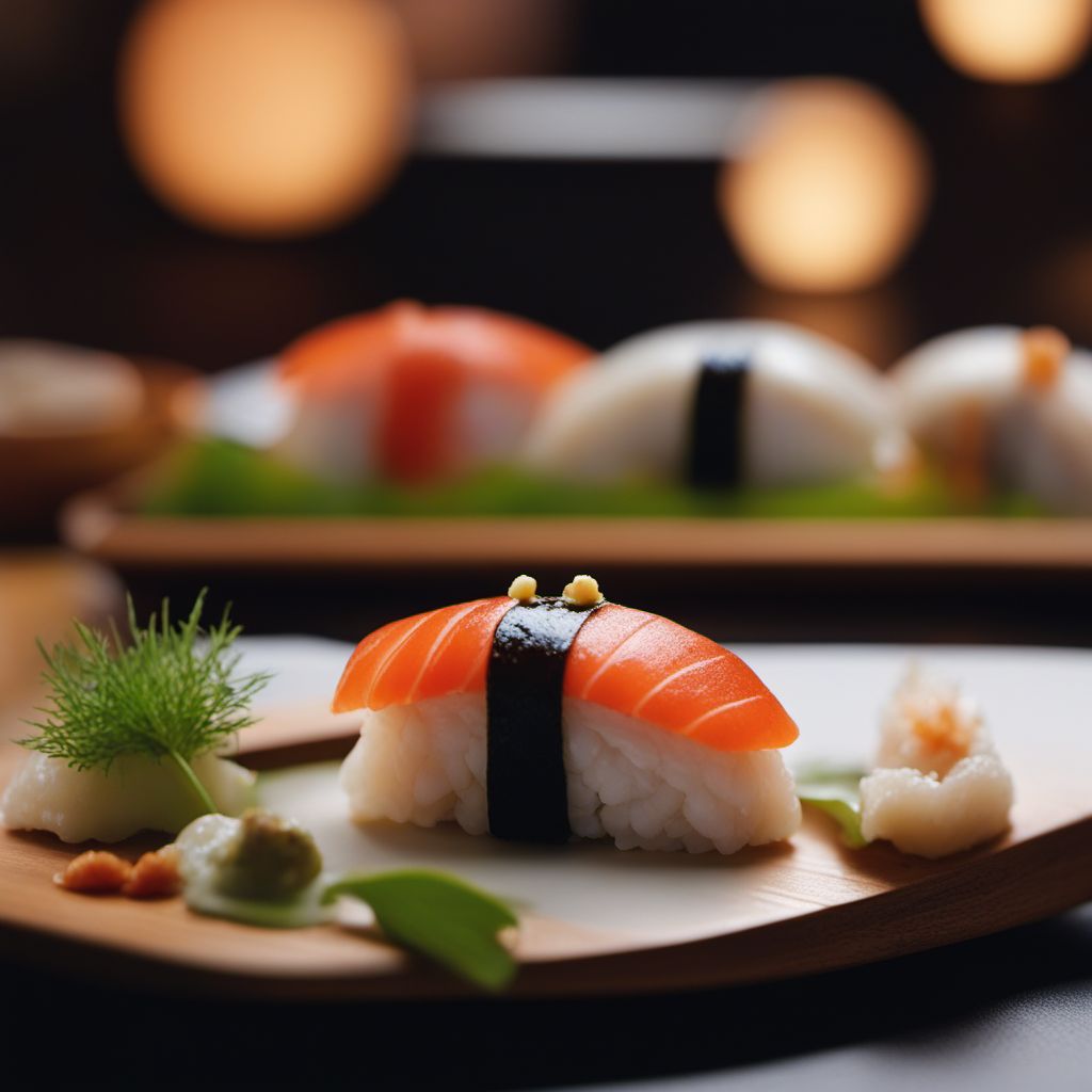 Hamaguri nigiri sushi
