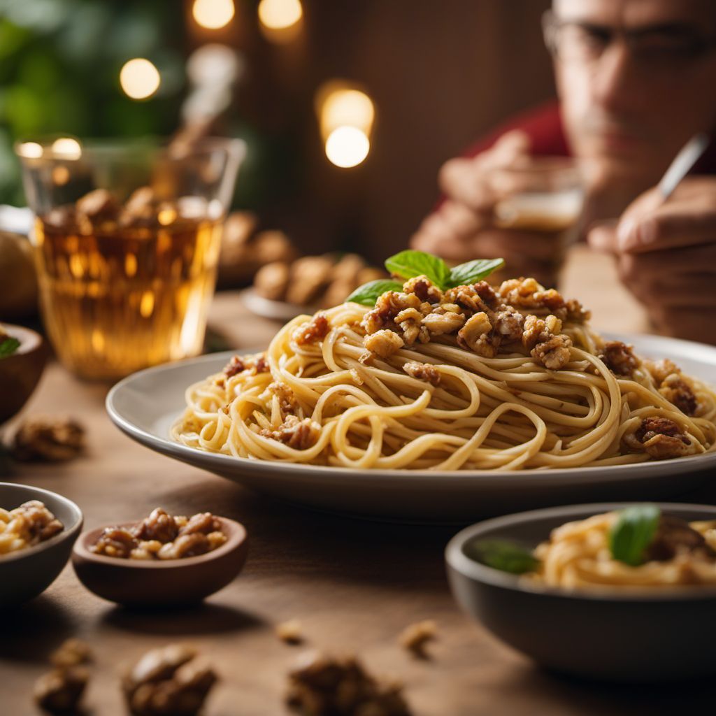 Linguine con le noci