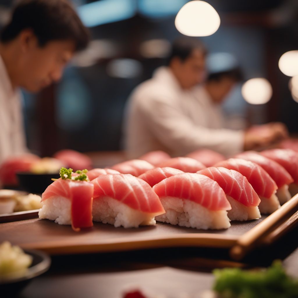Maguro nigiri sushi