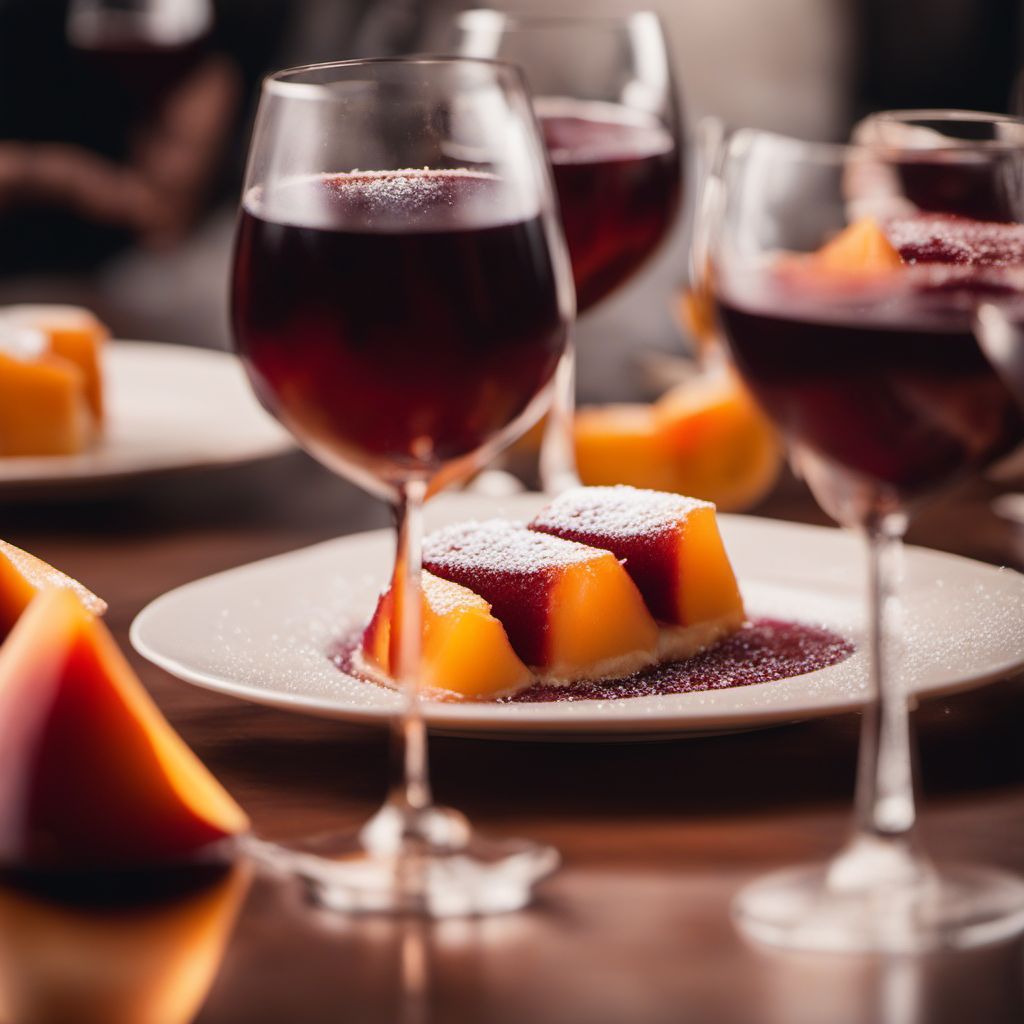 Melocotones al vino