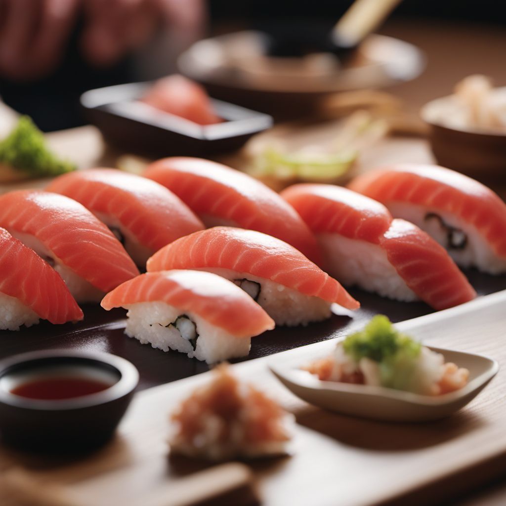 Otoro nigiri sushi