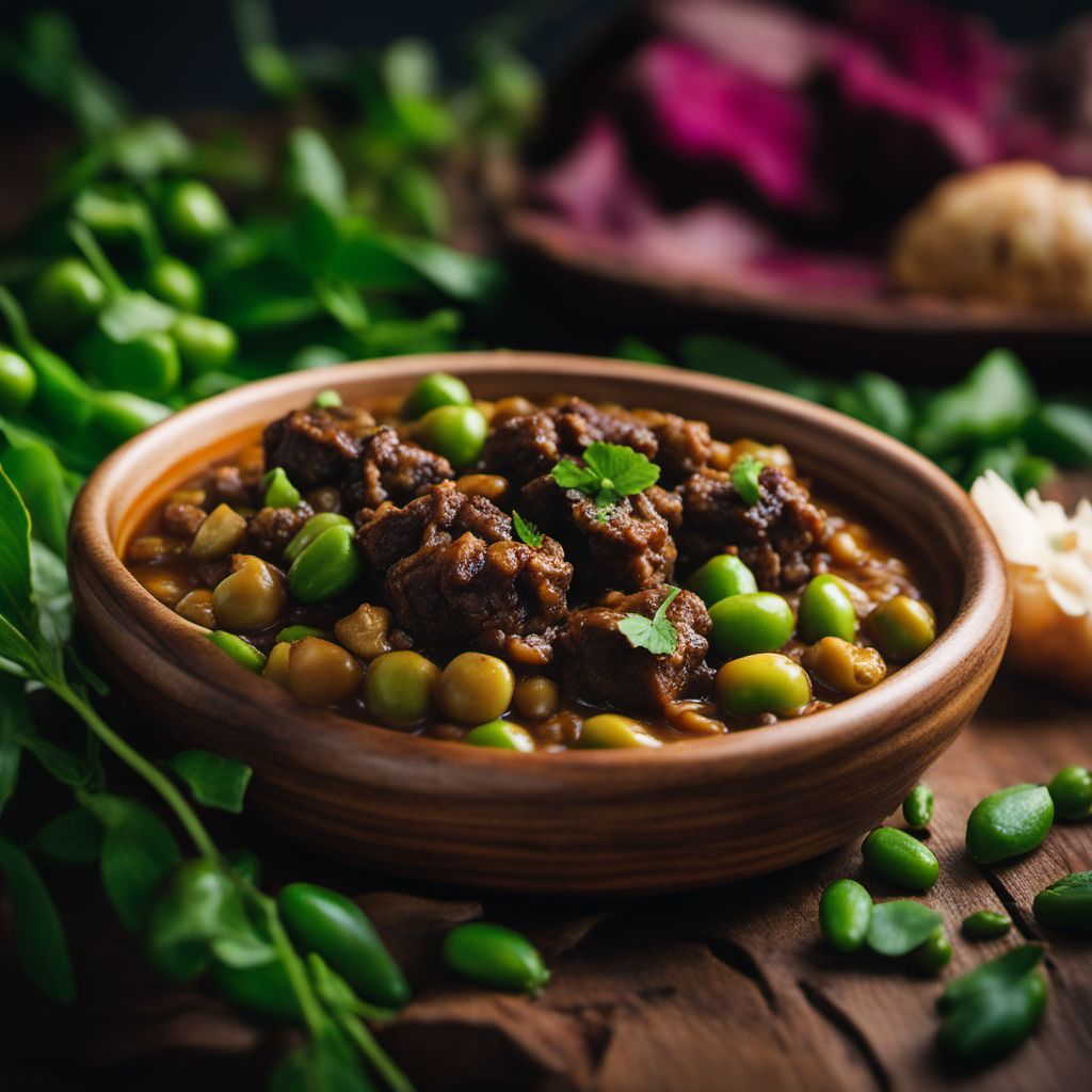 Oxtail with Broad Beans