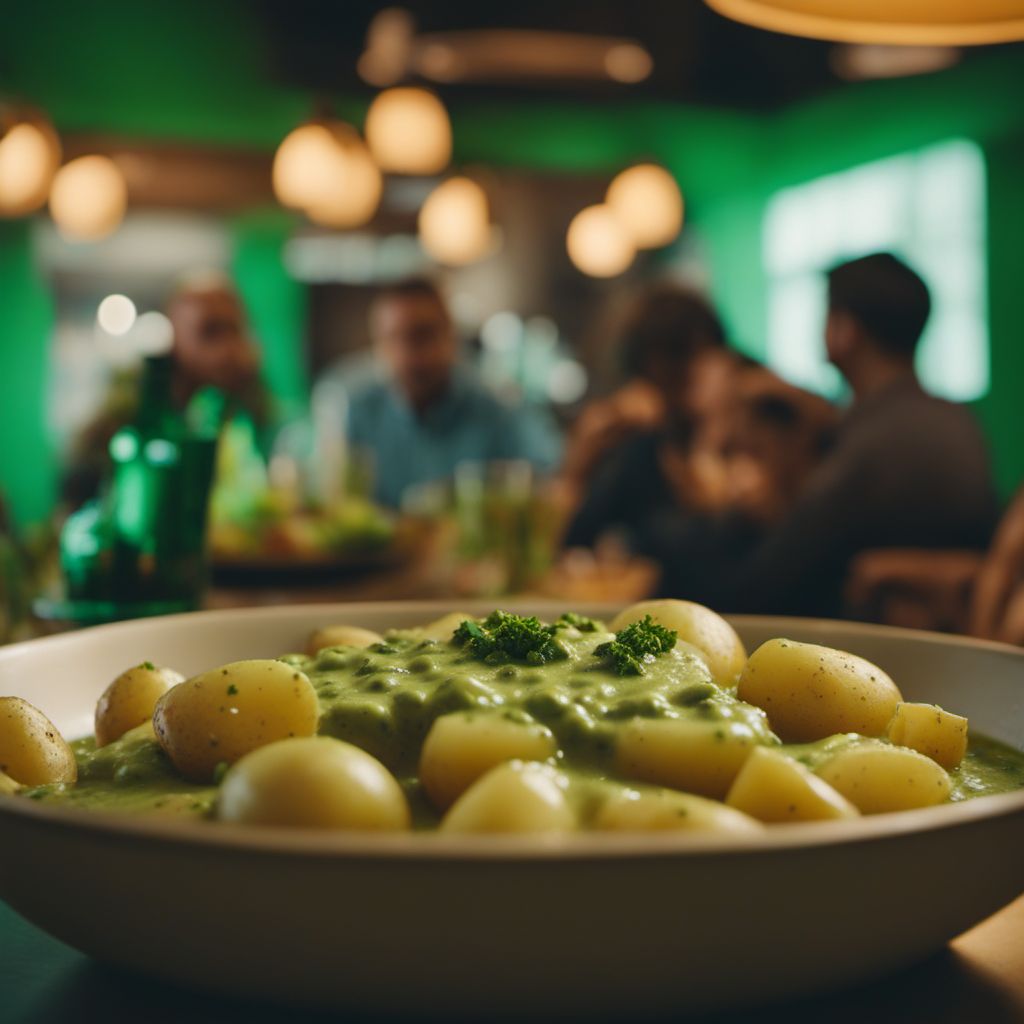 Patatas en salsa verde