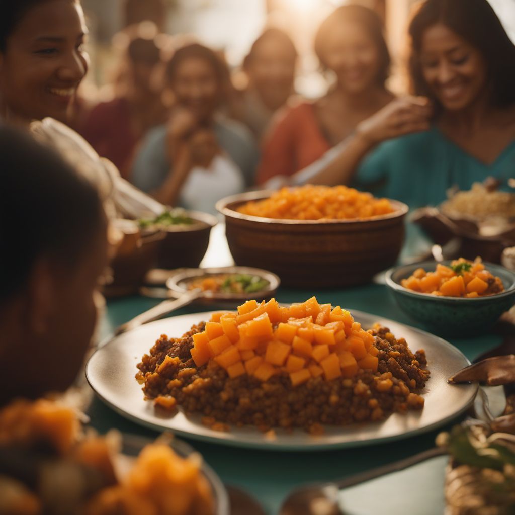 Picadillo de papaya