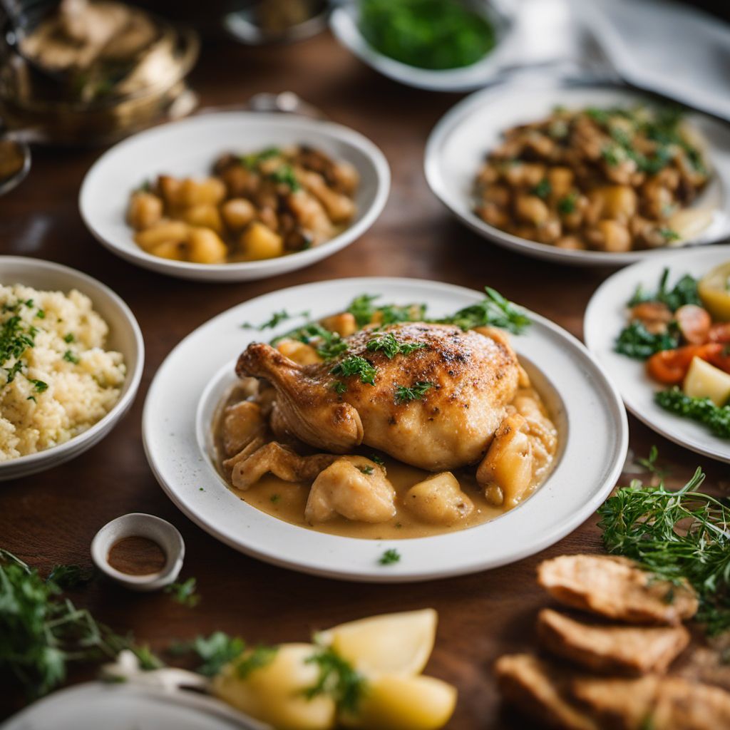 Poulet à la Comtoise