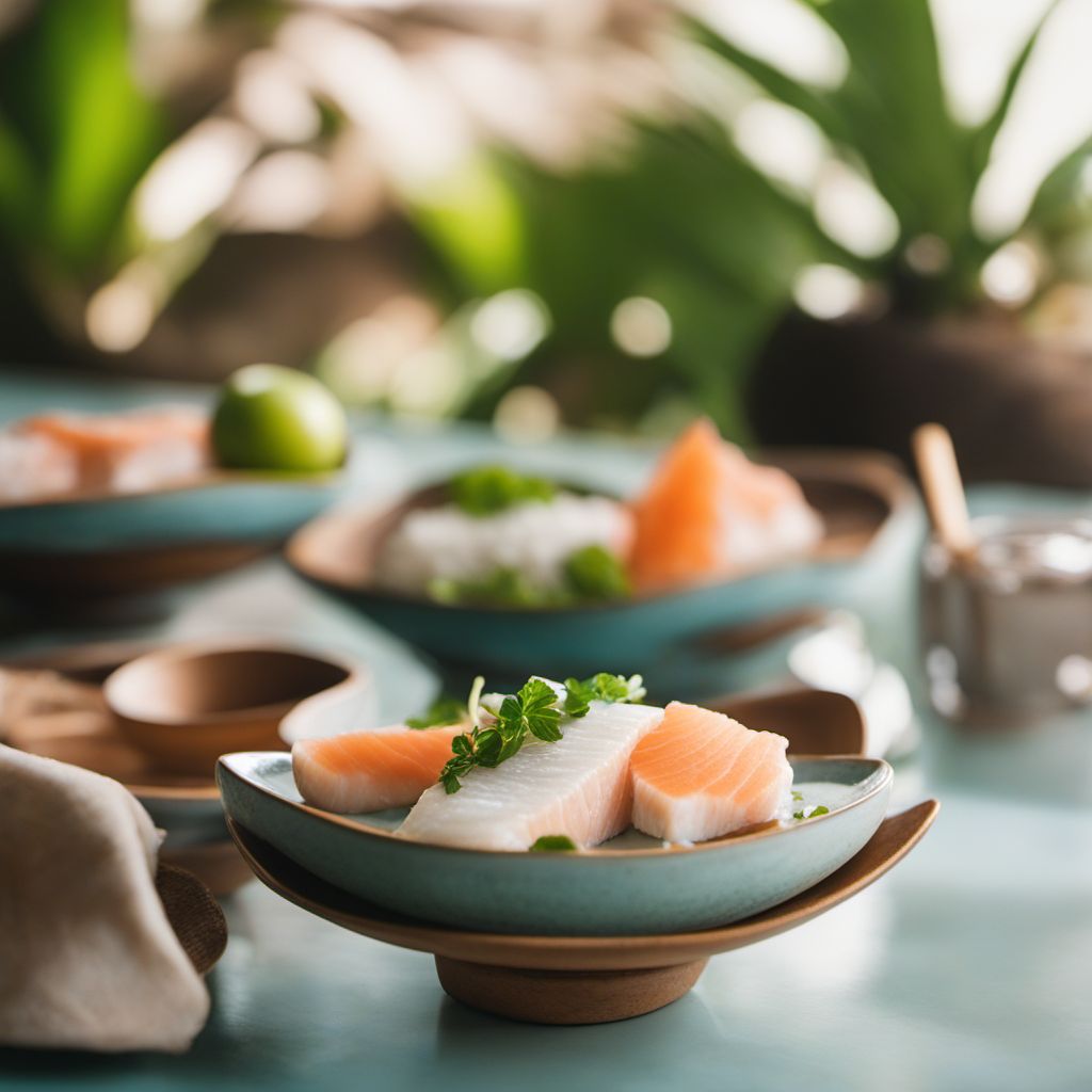 Raw Fish with Coconut Milk