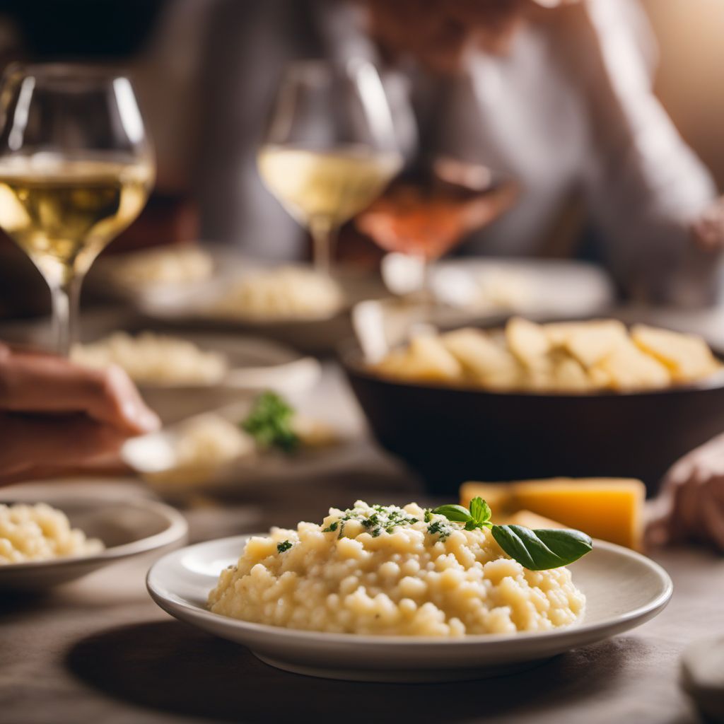 Risotto mantecato ai quattro formaggi