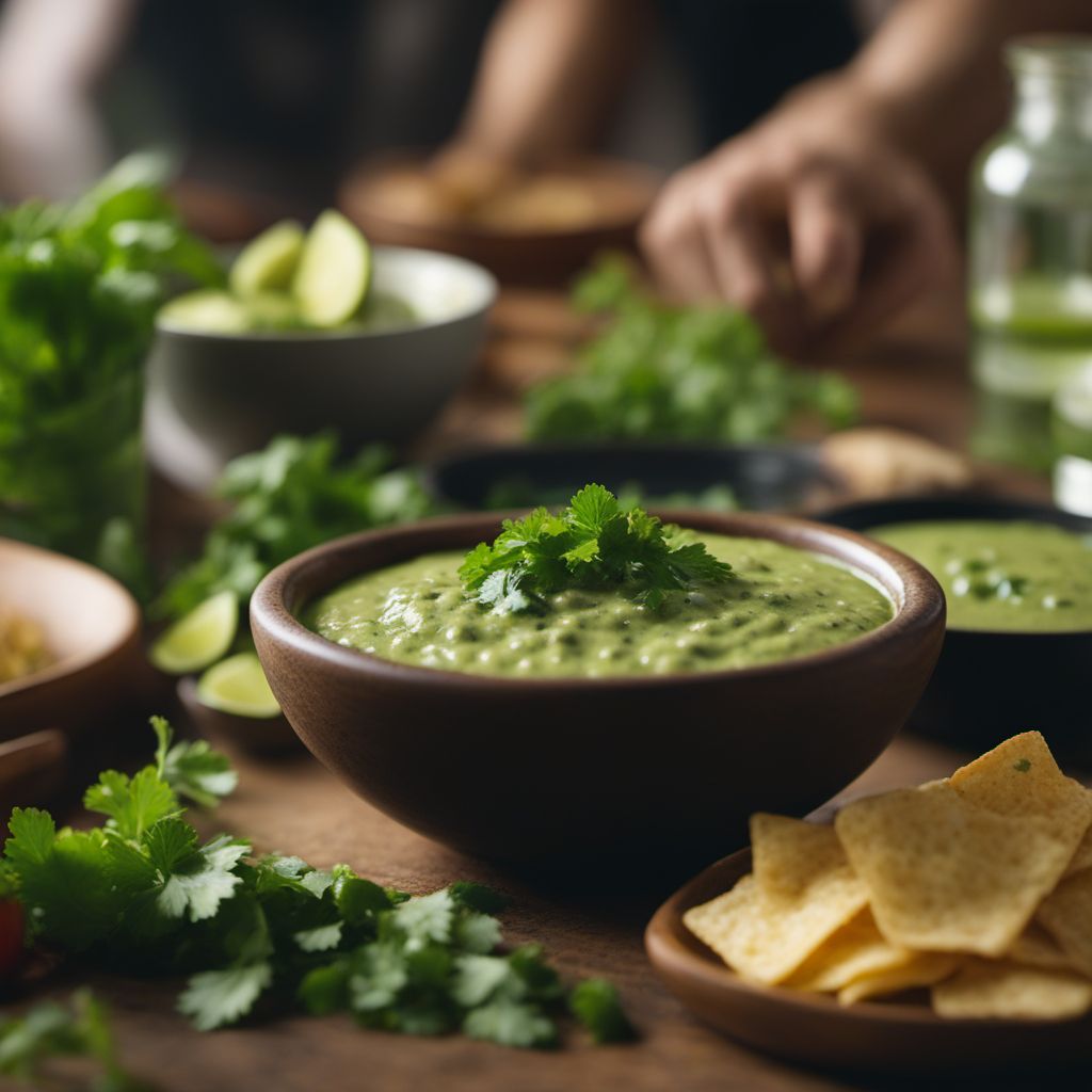 Salsa verde de cilantro