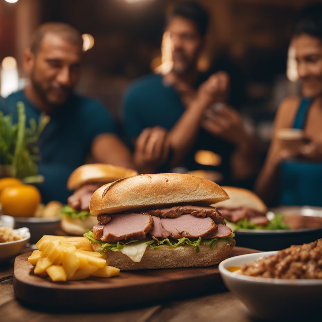 Sanduíche de pernil
