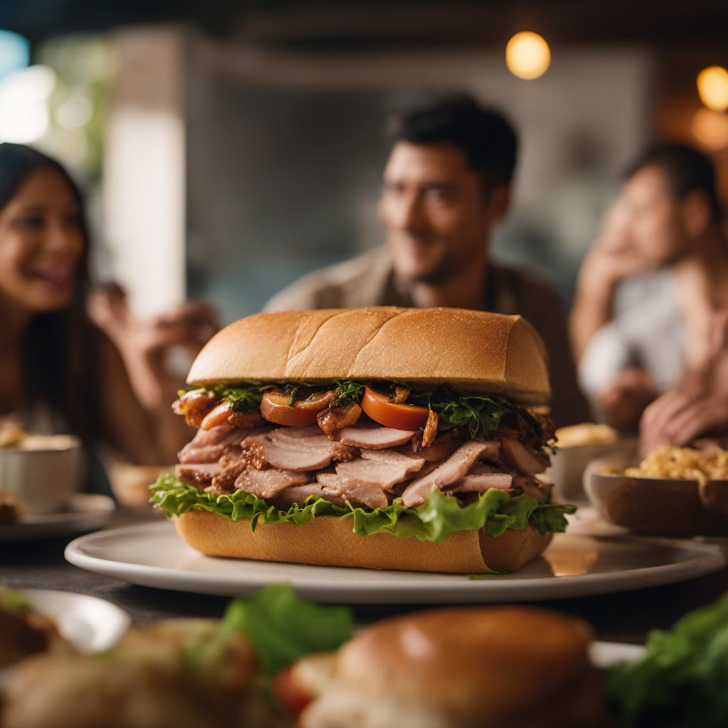 Sanduíche de pernil