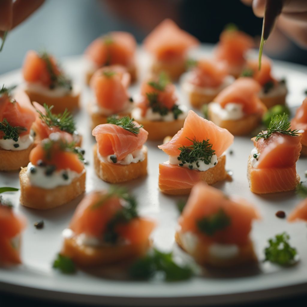 Smoked Salmon Canapés