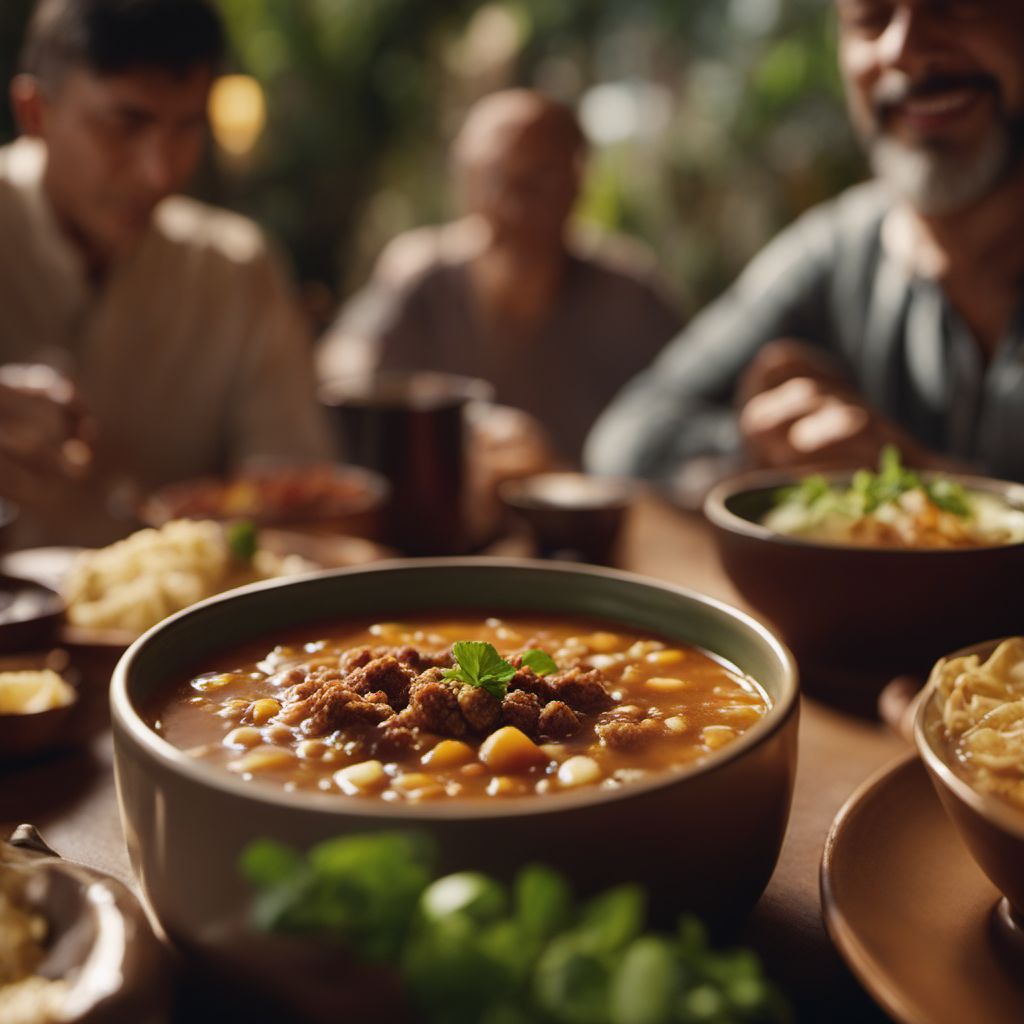 Sopa de picadillo