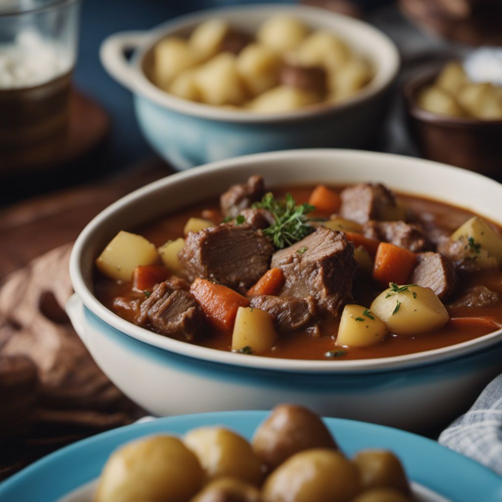 Stufato di castrato con patate