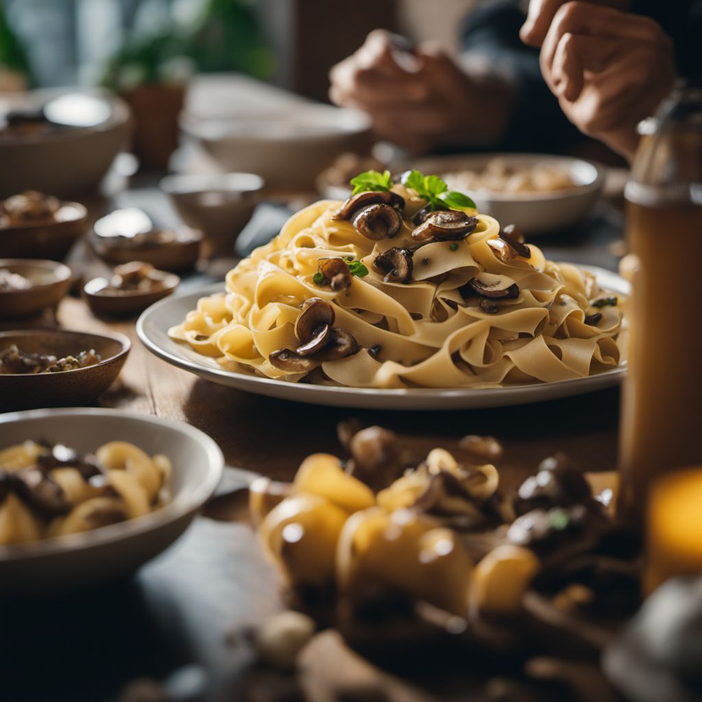 Tagliatelle ai funghi