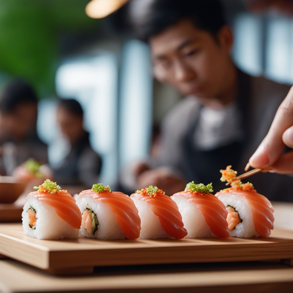 Tako nigiri sushi