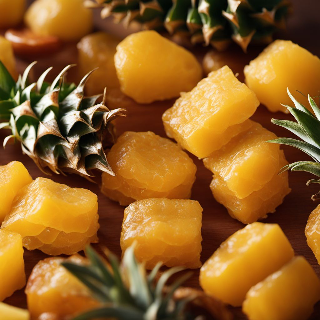 Candied fruit, pineapple