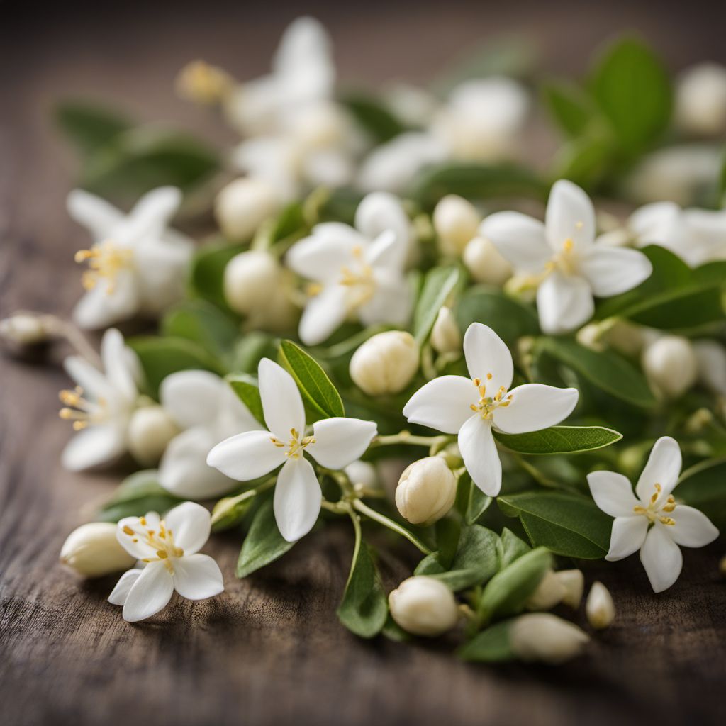 Common jasmine infusion flowers