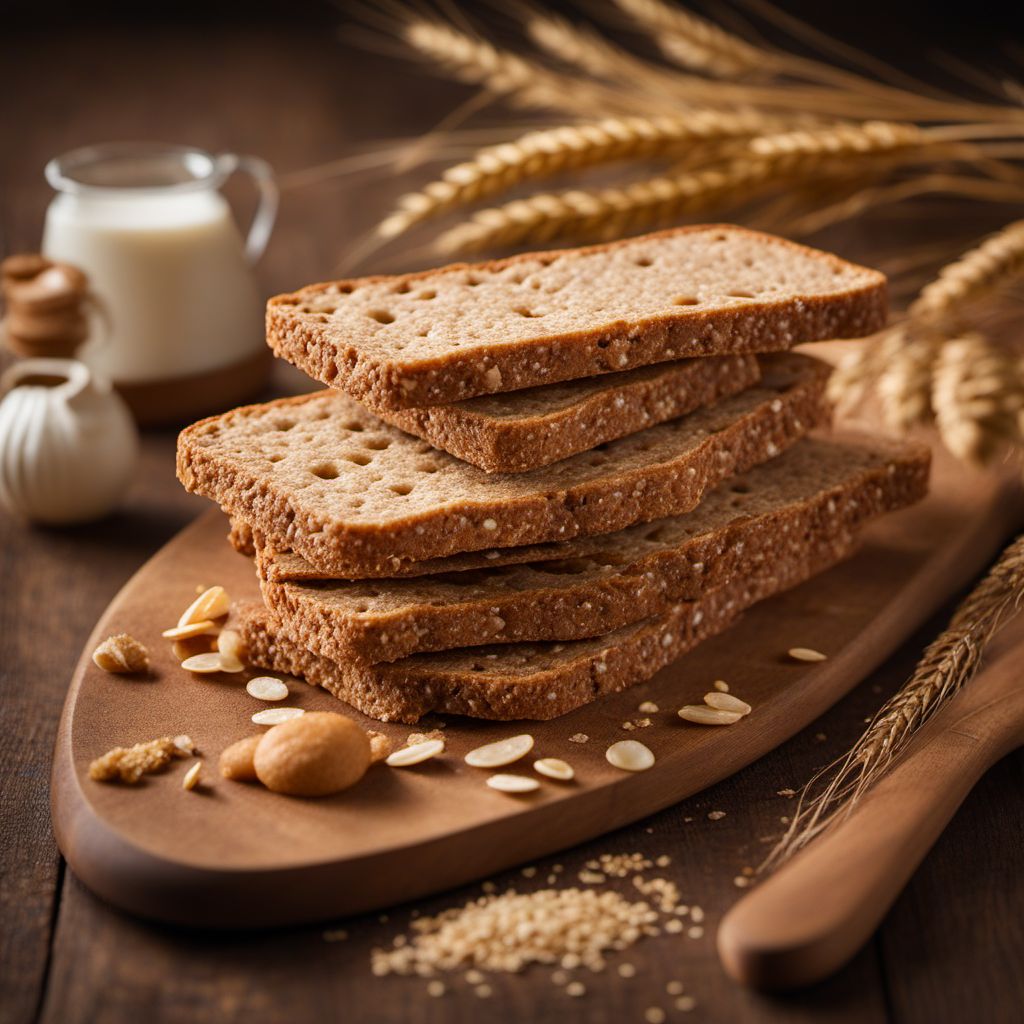 Crisp bread, wheat, wholemeal