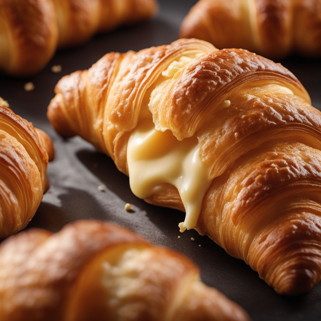 Croissant from puff pastry