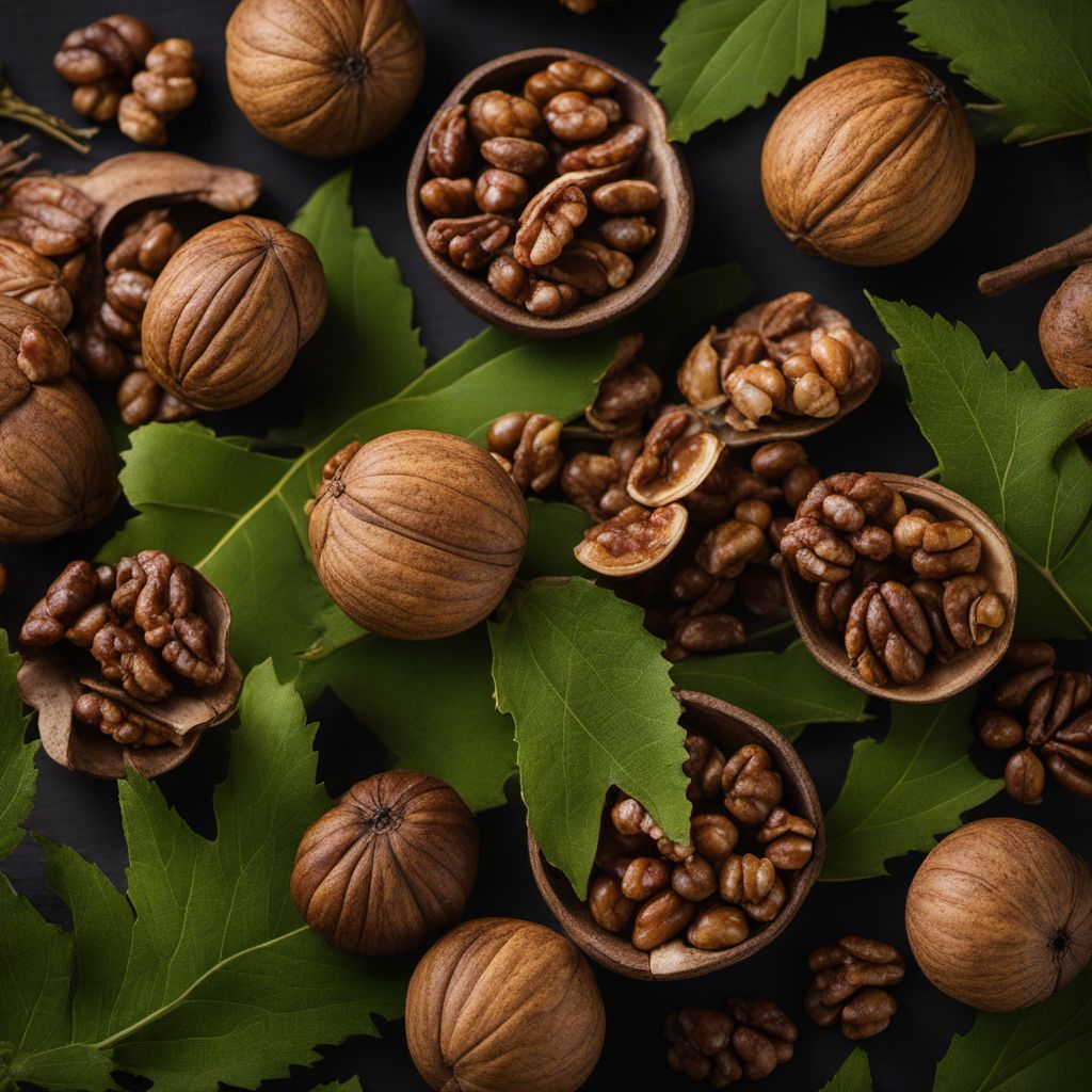 Eastern black walnut infusion leaves