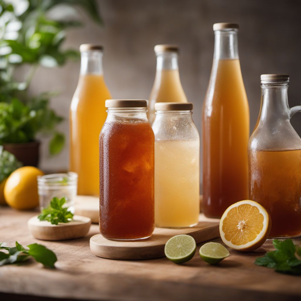 Fermented functional drinks (including fermented infusions)