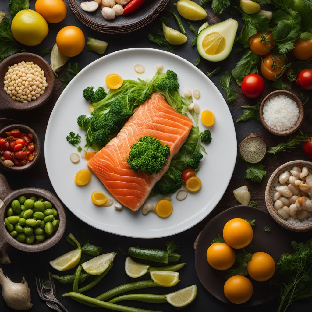 Fish and vegetables meal