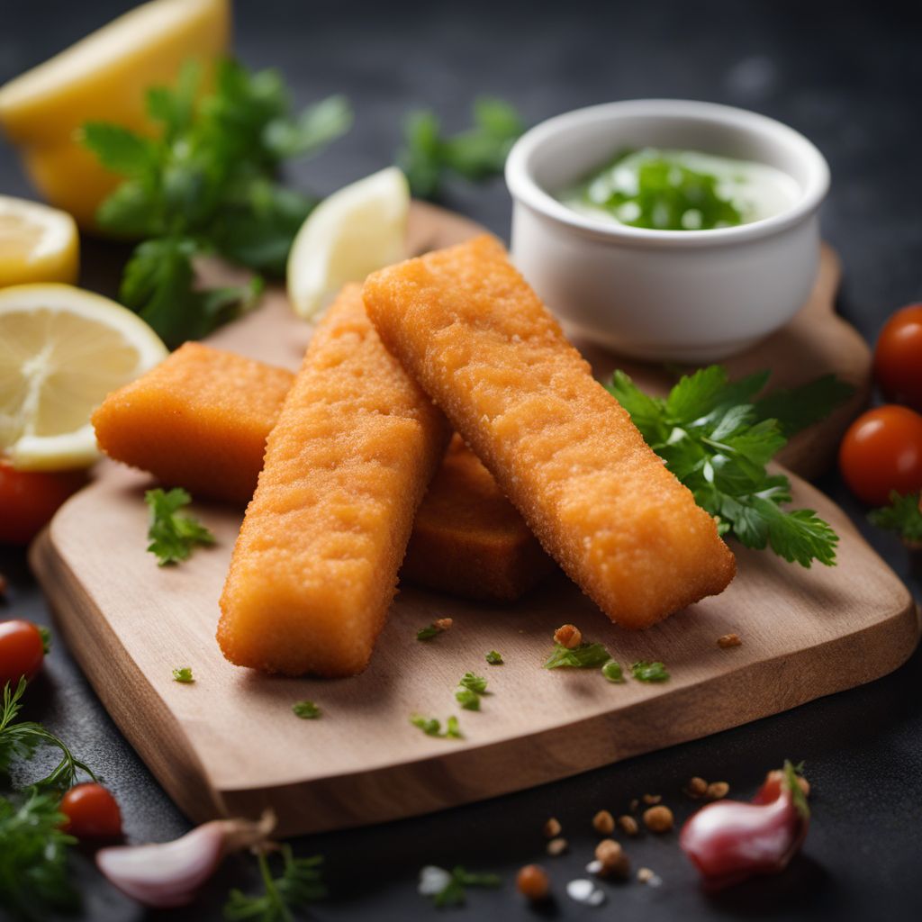 Fish fingers, breaded