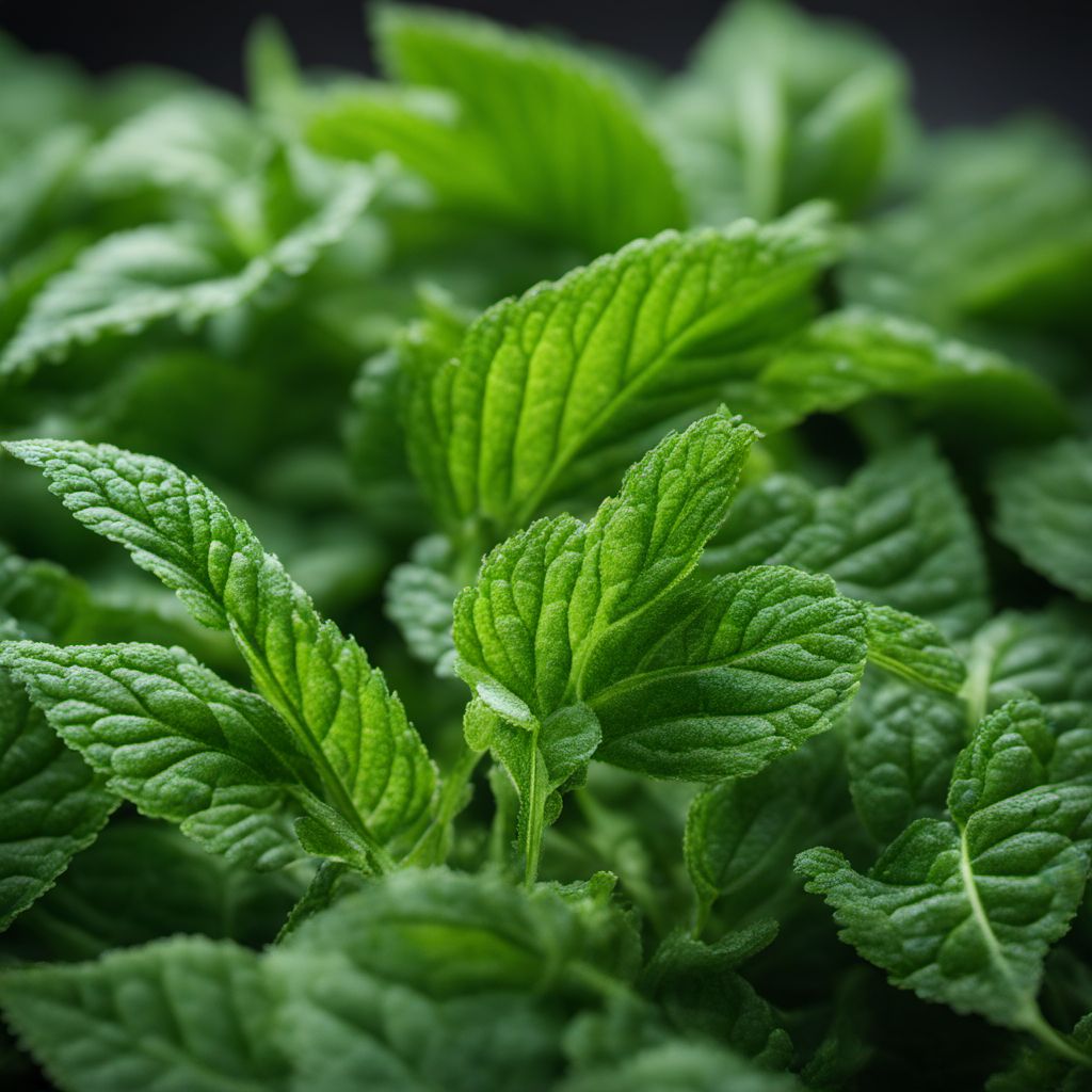 Green amaranth leaves